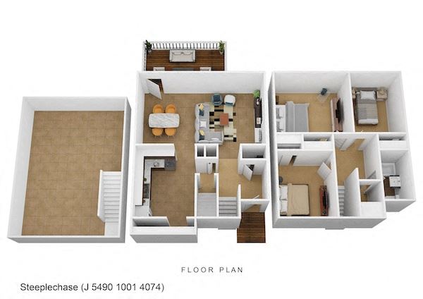 3 Bed 1.5 Bath Townhome